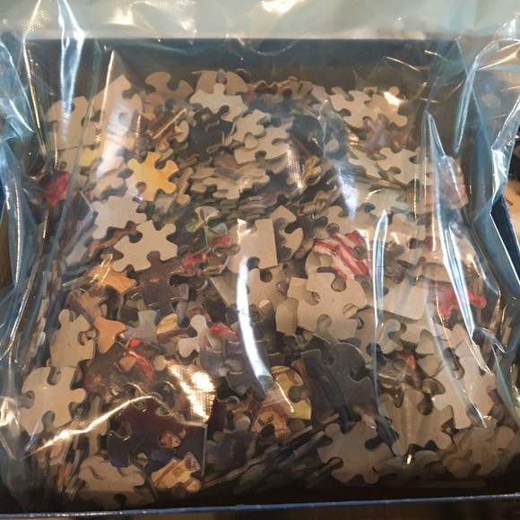 Puzzle Superman DC Justice league Metropolis Thomas Kinkade with Poster - Picture 8 of 8